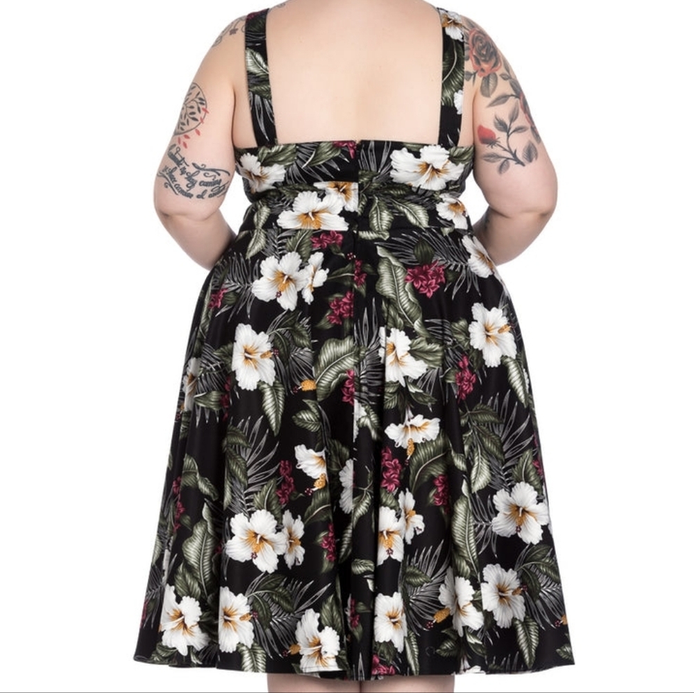 Hell Bunny X Hot Topic Tahiti 50's Dress 2X - Picture 3 of 14